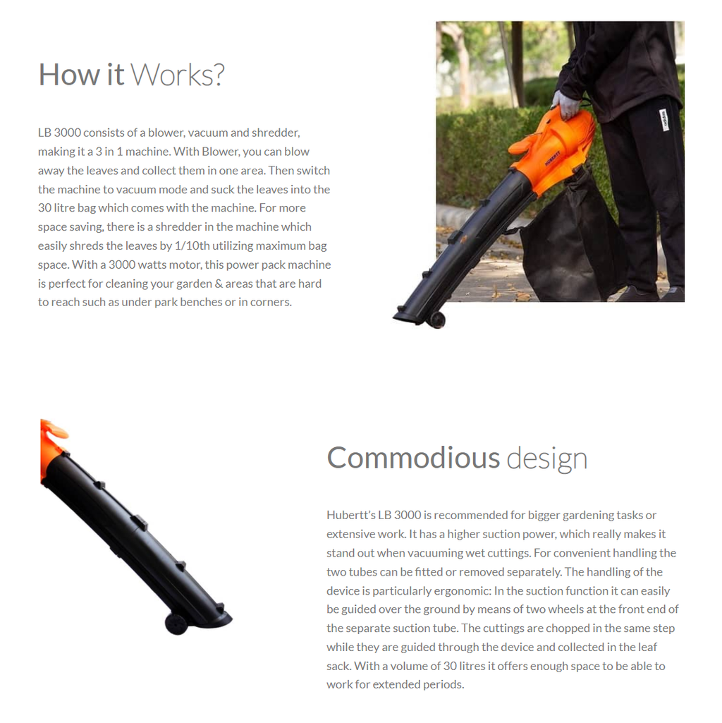 Gas blower outlet vacuum